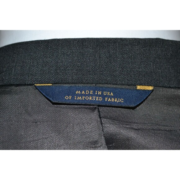 Brooks Brothers‎ Brooksease Wool Blazer Dark Charcoal Gray Sport Coat Sz 44R USA - Picture 12 of 16